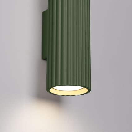 Brilagi - Lampada da parete LED CRESTO 2xGU10/10W/230V 30 cm verde