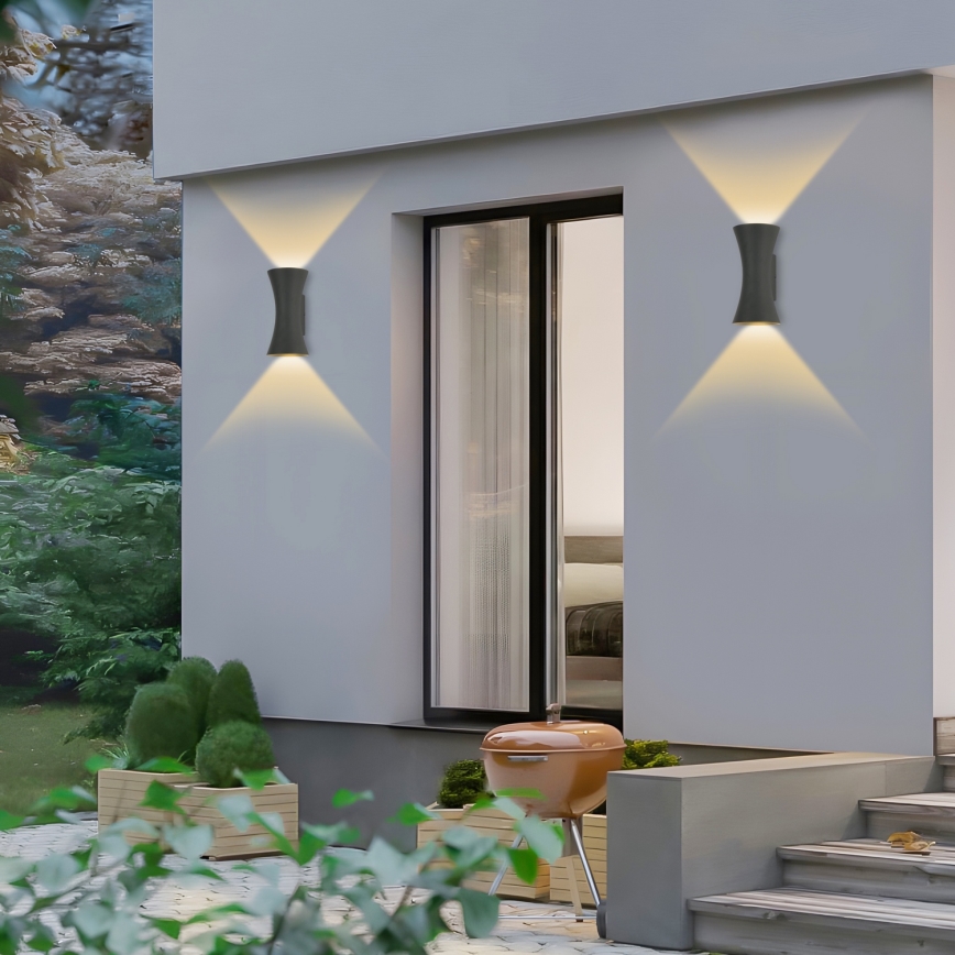 Brilagi - Lampada da parete LED da esterno BICON LED/10W/230V antracite IP44