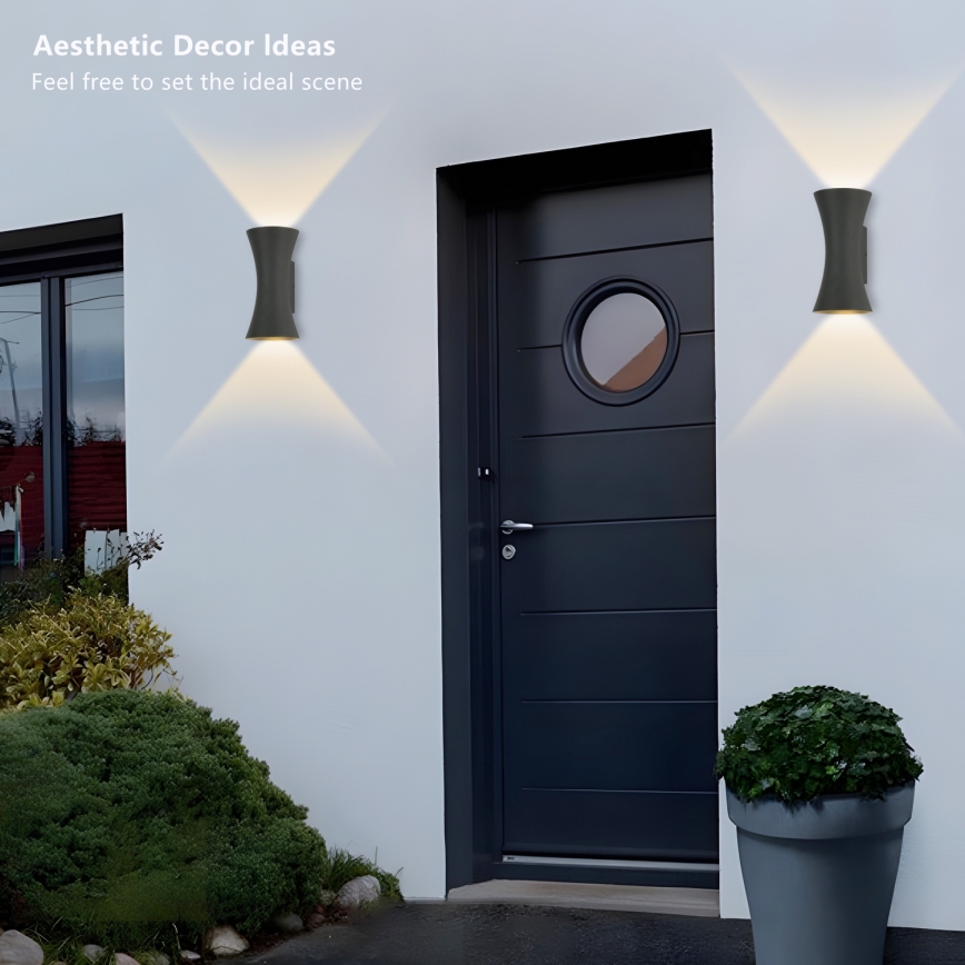 Brilagi - Lampada da parete LED da esterno BICON LED/10W/230V antracite IP44