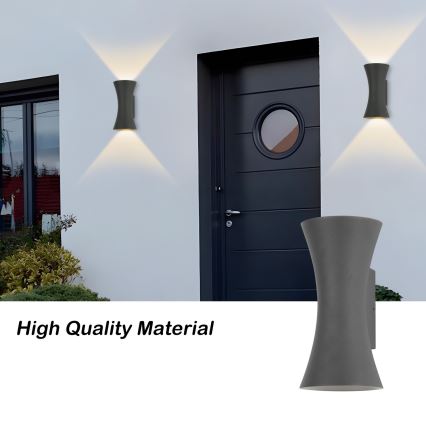 Brilagi - Lampada da parete LED da esterno BICON LED/10W/230V antracite IP44
