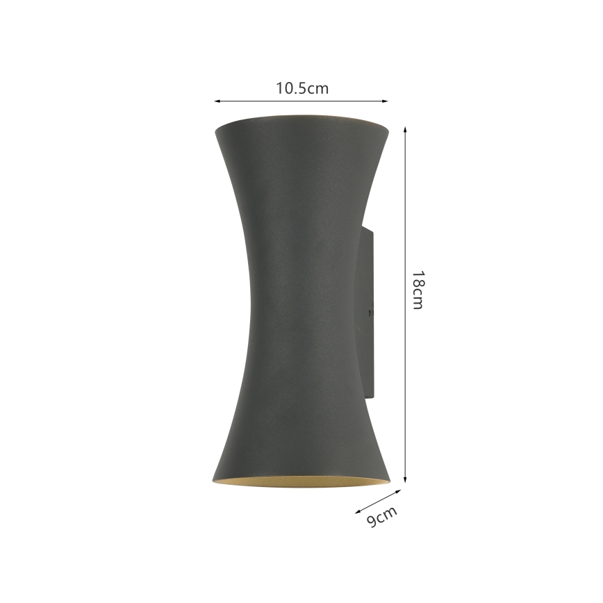 Brilagi - Lampada da parete LED da esterno BICON LED/10W/230V antracite IP44