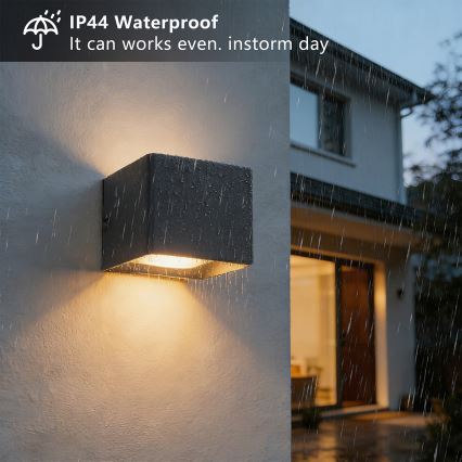 Brilagi - Lampada da parete LED da esterno DONNANI LED/5W/230V, nero, IP44