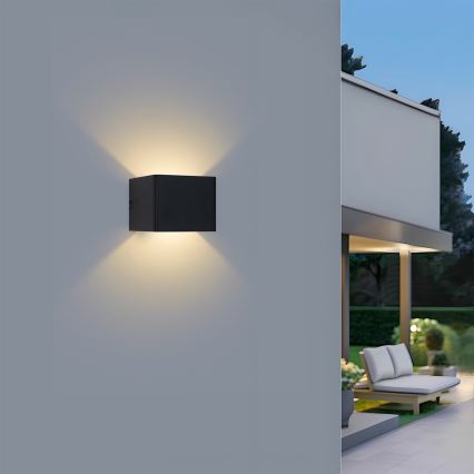 Brilagi - Lampada da parete LED da esterno DONNANI LED/5W/230V, nero, IP44