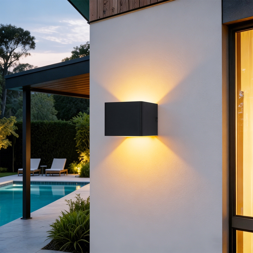 Brilagi - Lampada da parete LED da esterno DONNANI LED/5W/230V, nero, IP44