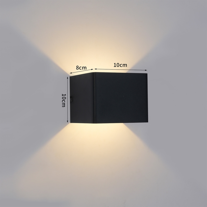 Brilagi - Lampada da parete LED da esterno DONNANI LED/5W/230V, nero, IP44