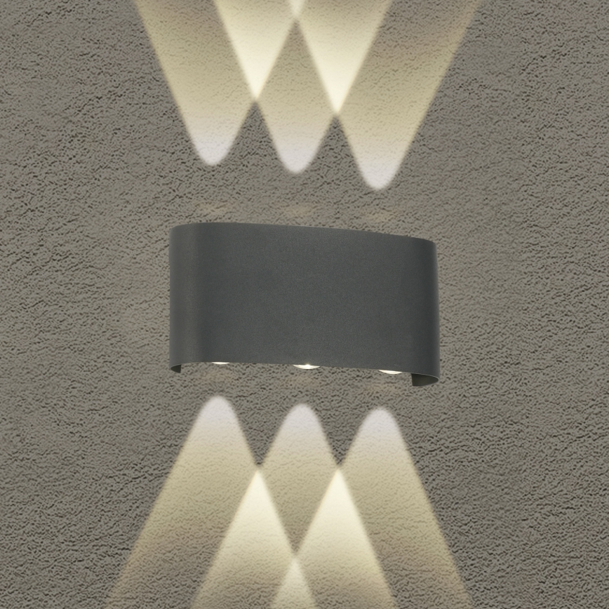 Brilagi - Lampada da parete LED da esterno FLAREBOX LED/6W/230V antracite IP65