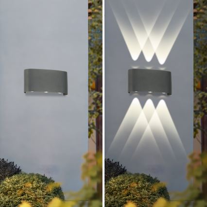 Brilagi - Lampada da parete LED da esterno FLAREBOX LED/6W/230V antracite IP65
