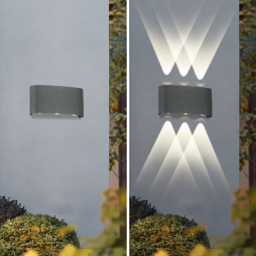 Brilagi - Lampada da parete LED da esterno FLAREBOX LED/6W/230V antracite IP65