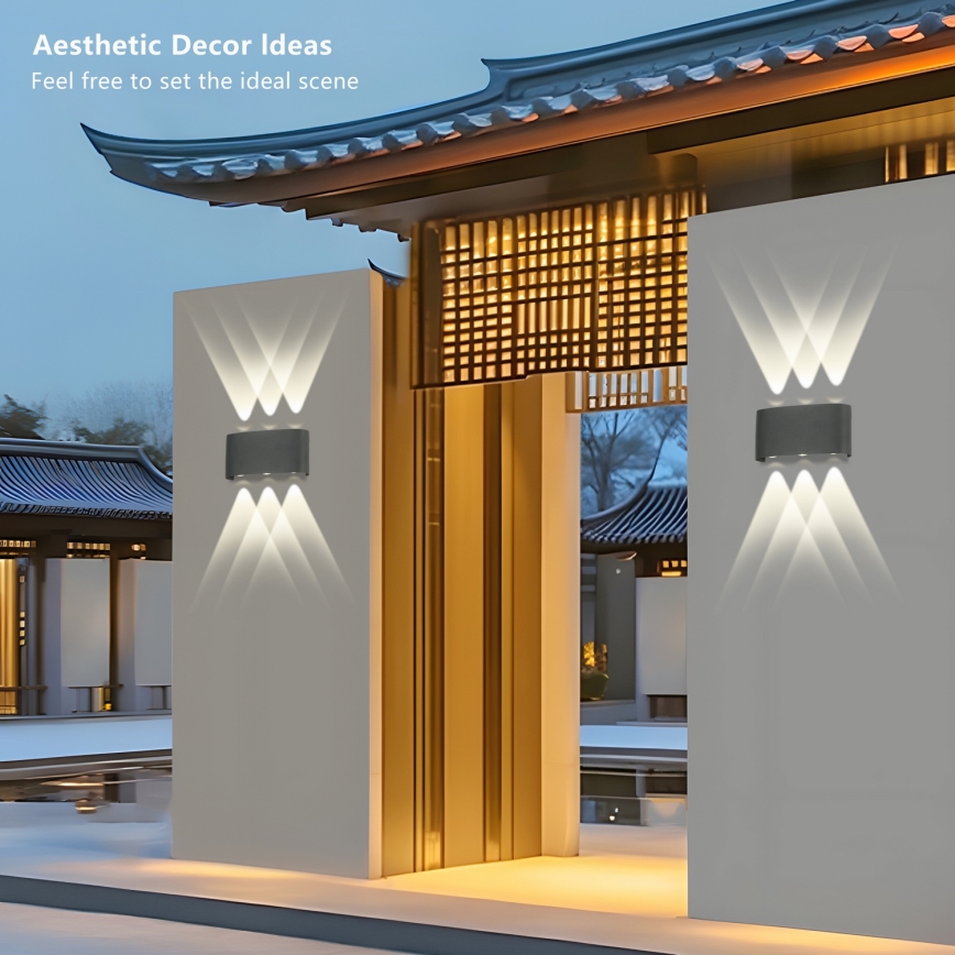 Brilagi - Lampada da parete LED da esterno FLAREBOX LED/6W/230V antracite IP65