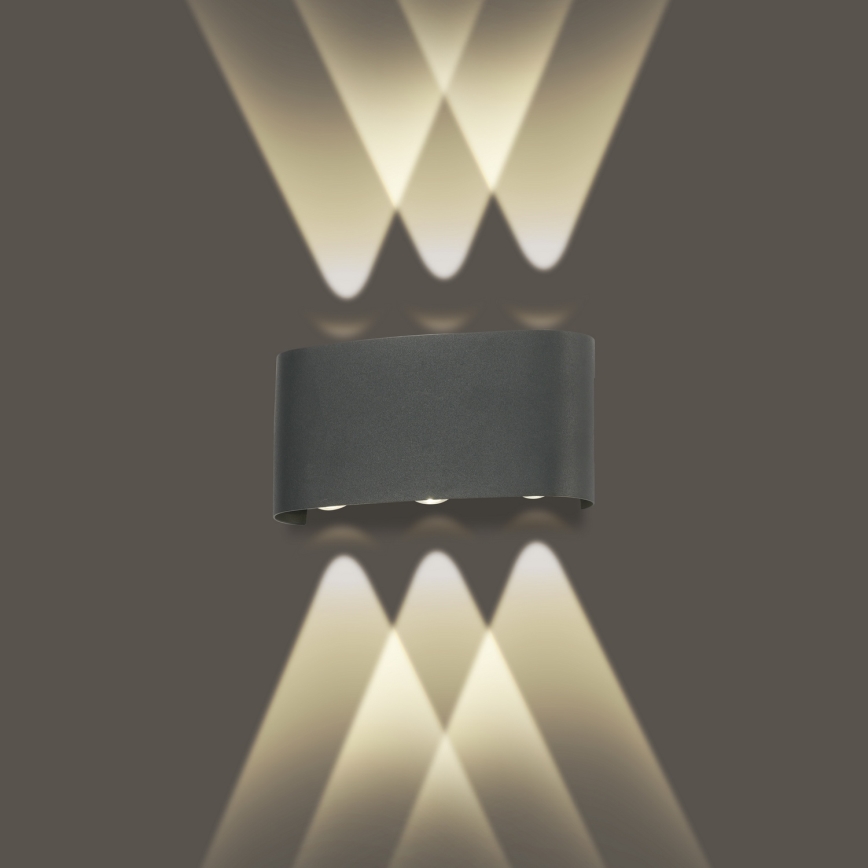 Brilagi - Lampada da parete LED da esterno FLAREBOX LED/6W/230V antracite IP65
