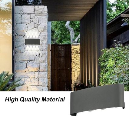 Brilagi - Lampada da parete LED da esterno FLAREBOX LED/8W/230V antracite IP65