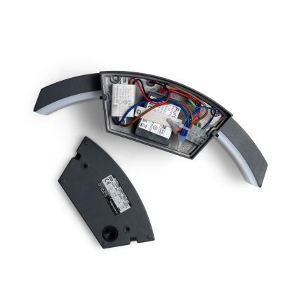 Brilagi - Lampada da parete LED da esterno con sensore ARCELO LED/8W/230V IP54