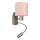 Brilagi - Lampada da parete LED flessibile BOBO 1xE27/25W/230V + LED/3W cromo opaco/rosa