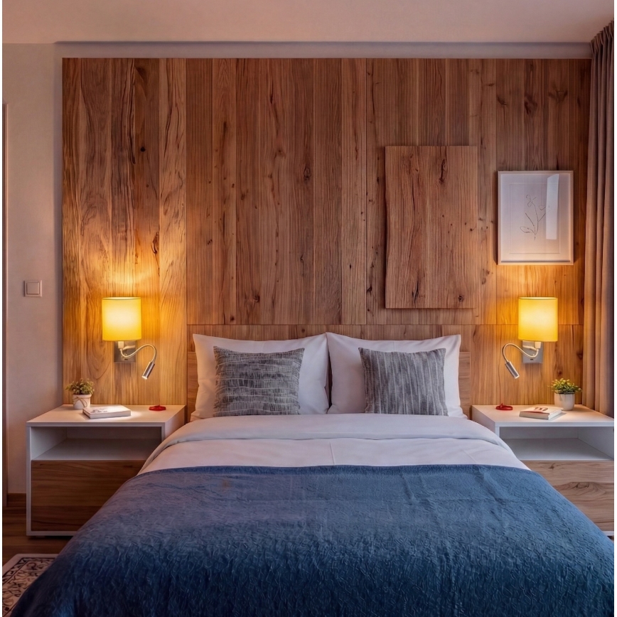 Brilagi - Lampada da parete LED flessibile NUBILA 1xE27/25W/230V + LED/3W cromo opaco/giallo