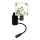 Brilagi - Lampada da parete LED flessibile per bambini BOBO 1xE27/25W/230V + LED/3W nero/bianco/verde/giungla