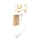 Brilagi - Lampada da parete LED flessibile per bambini BOBO WOOD 1xE27/25W/230V + LED/3W rovere/bianco/orsetti