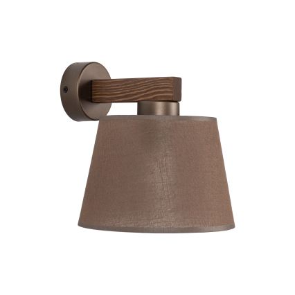 BRILAGI - Lampada da parete LED LATTE 1xE27/15W/230V pino/marrone