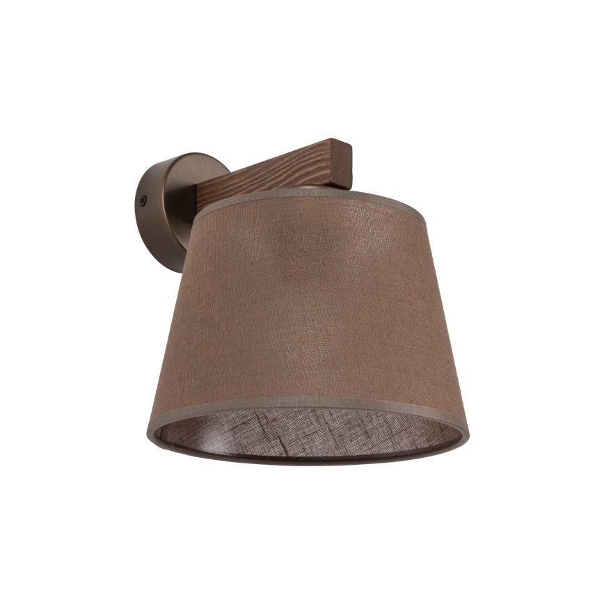 BRILAGI - Lampada da parete LED LATTE 1xE27/15W/230V pino/marrone
