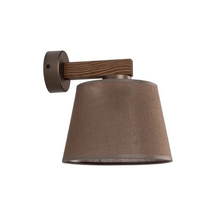 BRILAGI - Lampada da parete LED LATTE 1xE27/15W/230V pino/marrone