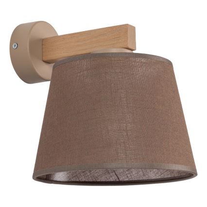 BRILAGI - Lampada da parete LED LATTE SABIA 1xE27/15W/230V pino/marrone