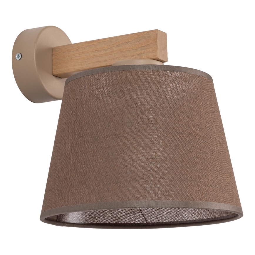 BRILAGI - Lampada da parete LED LATTE SABIA 1xE27/15W/230V pino/marrone