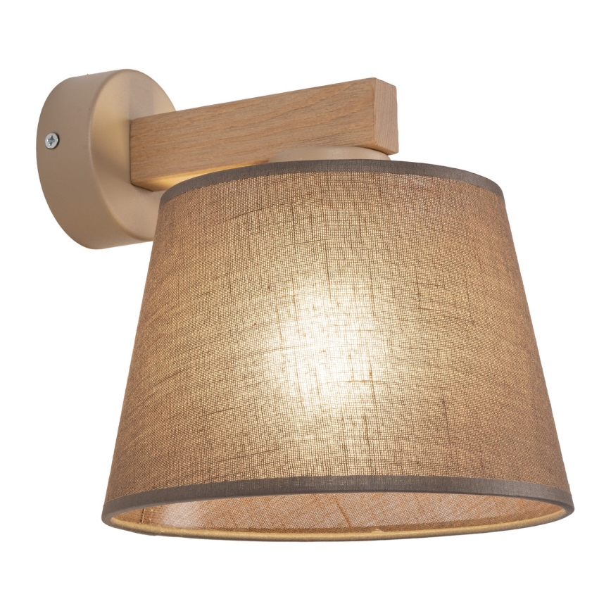 BRILAGI - Lampada da parete LED LATTE SABIA 1xE27/15W/230V pino/marrone