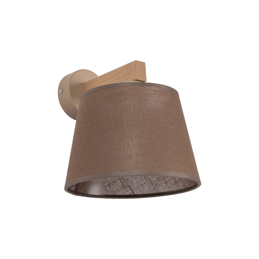 BRILAGI - Lampada da parete LED LATTE SABIA 1xE27/15W/230V pino/marrone