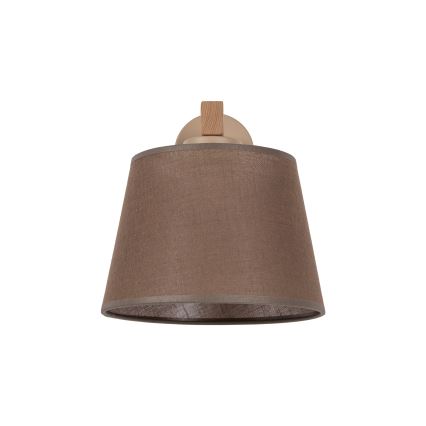 BRILAGI - Lampada da parete LED LATTE SABIA 1xE27/15W/230V pino/marrone