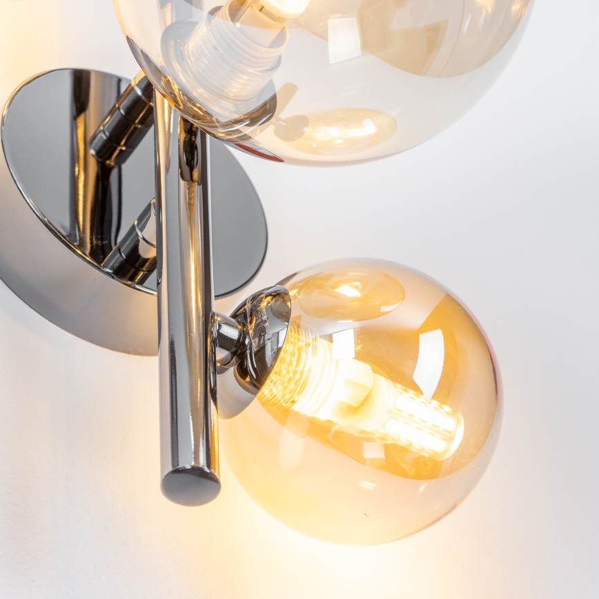 Brilagi - Lampada da parete LED MILLA 3xG9/3W/230V nero cromato/oro