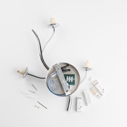 Brilagi - Lampada da parete LED MISTEL 3xG9/3W/230V cromo nero/fumé