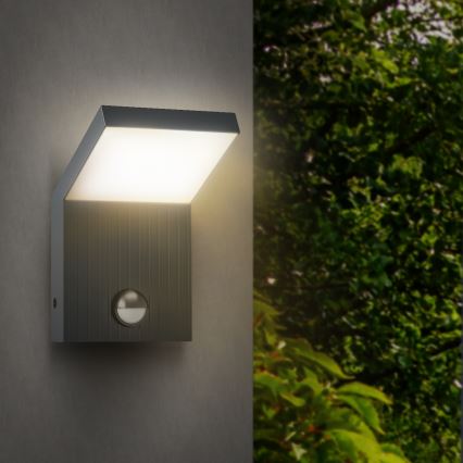 Brilagi - Applique da esterno LED con sensore RIANO LED/8W/230V antracite IP65