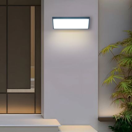 Brilagi - Lampada da parete LED per esterni dotata di sensore TRIANGLE LED/42W/230V 45 cm antracite IP65