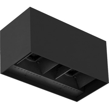 Brilagi - Lampada da parete LED per esterni DOUBLE CUBE LED/12W/230V nero IP65