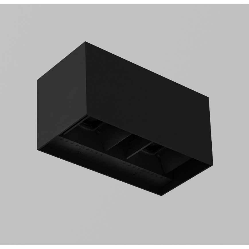 Brilagi - Lampada da parete LED per esterni DOUBLE CUBE LED/12W/230V nero IP65