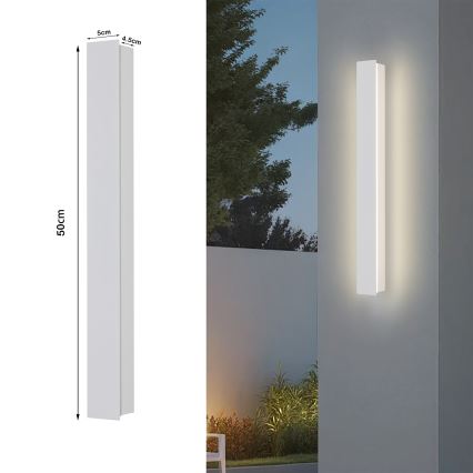 Brilagi - Applique per esterni LINEAR LED/12W/230V 3000K IP65 50 cm bianco CRI 90