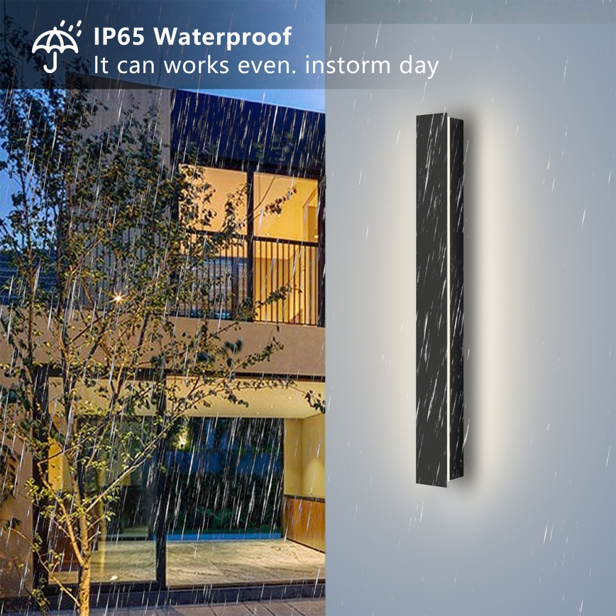 Brilagi - Applique da esterno LINEAR LED/12W/230V 3000K IP65 50 cm nero CRI 90