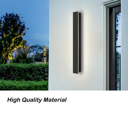 Brilagi - Applique da esterno LINEAR LED/12W/230V 3000K IP65 50 cm nero CRI 90