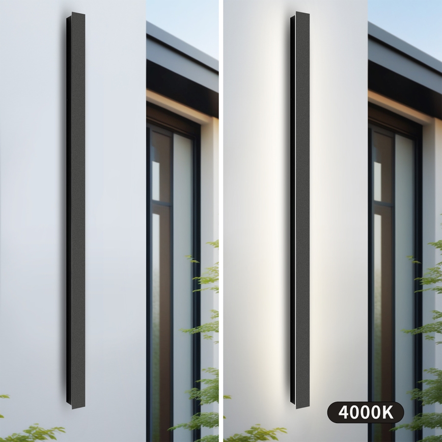 Brilagi - Lampada a LED da parete per esterni LINEAR LED/32W/230V 4000K IP65 140 cm nera CRI 90