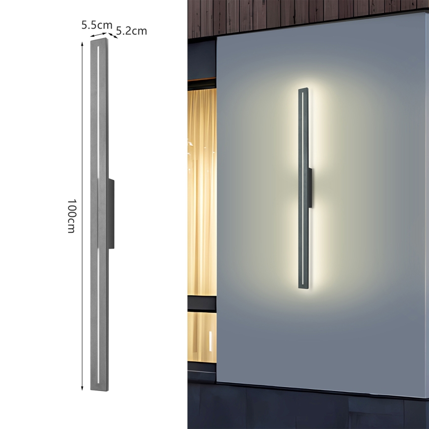Brilagi - Applique da esterno LINEO LED/24W/230V 3000K IP65 100 cm antracite CRI 90