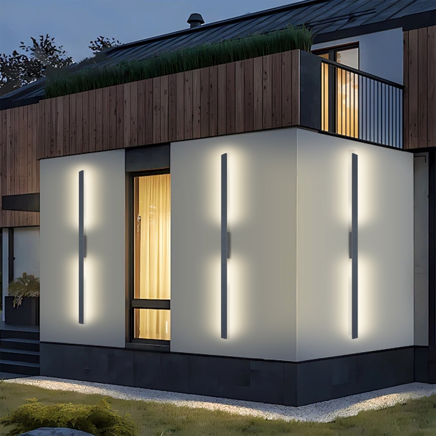 Brilagi - Applique da esterno LUNA LED/30W/230V 3000K IP65 150 cm antracite CRI 90