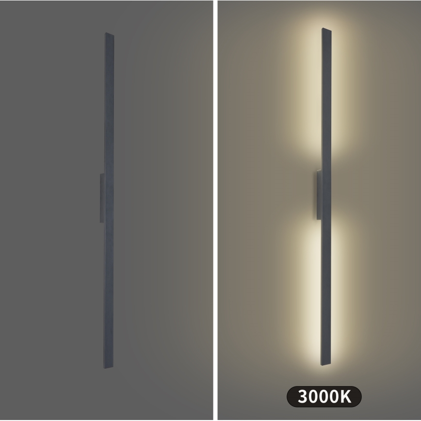 Brilagi - Applique da esterno LUNA LED/30W/230V 3000K IP65 150 cm antracite CRI 90