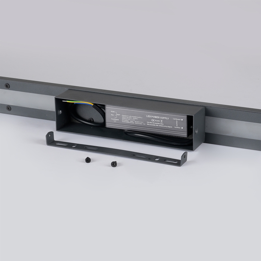 Brilagi - Applique da esterno LUNA LED/30W/230V 3000K IP65 150 cm antracite CRI 90