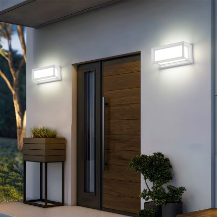 Brilagi - Lampada da parete LED per esterni PARKER LED/12W/230V bianca IP44