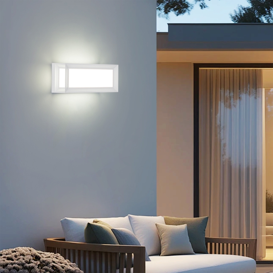 Brilagi - Lampada da parete LED per esterni PARKER LED/12W/230V bianca IP44
