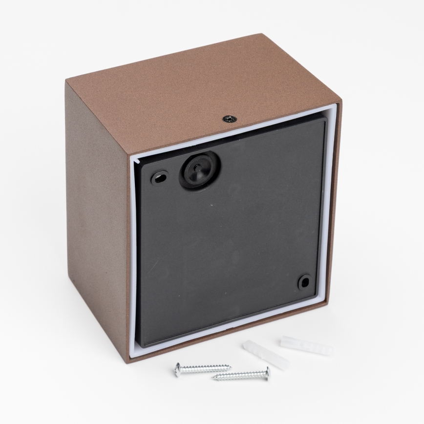 BRILAGI - Lampada da parete LED per esterni TERNI LED/12W/230V marrone IP44