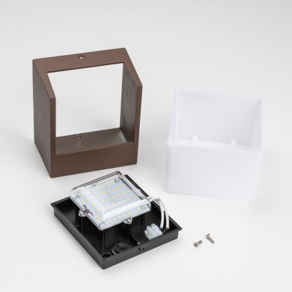 BRILAGI - Lampada da parete LED per esterni TERNI LED/12W/230V marrone IP44