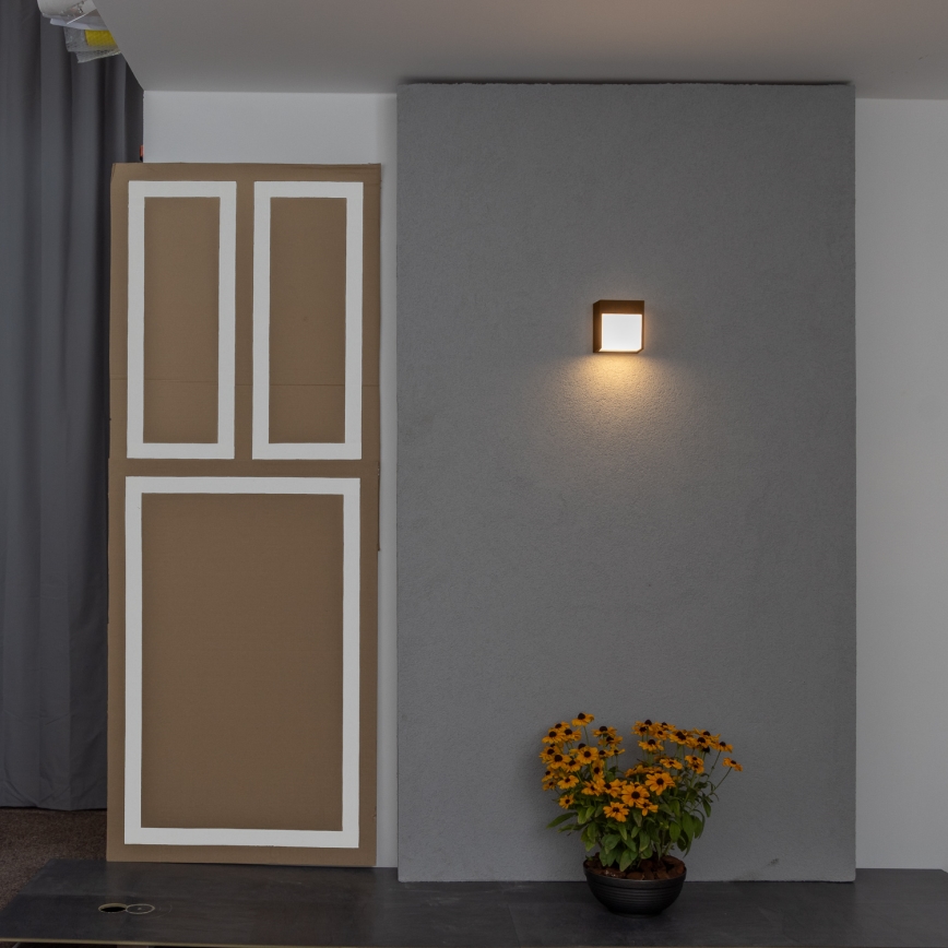 BRILAGI - Lampada da parete LED per esterni TERNI LED/12W/230V marrone IP44