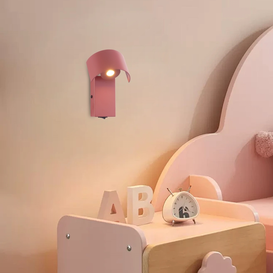 Brilagi - Lampada da parete LED VASTO LED/3W/230V rosa