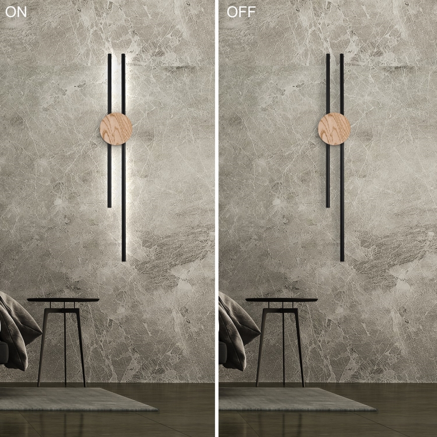 Brilagi - Lampada da parete LED WOODY LINE LED/12W/230V 120 cm rovere noce