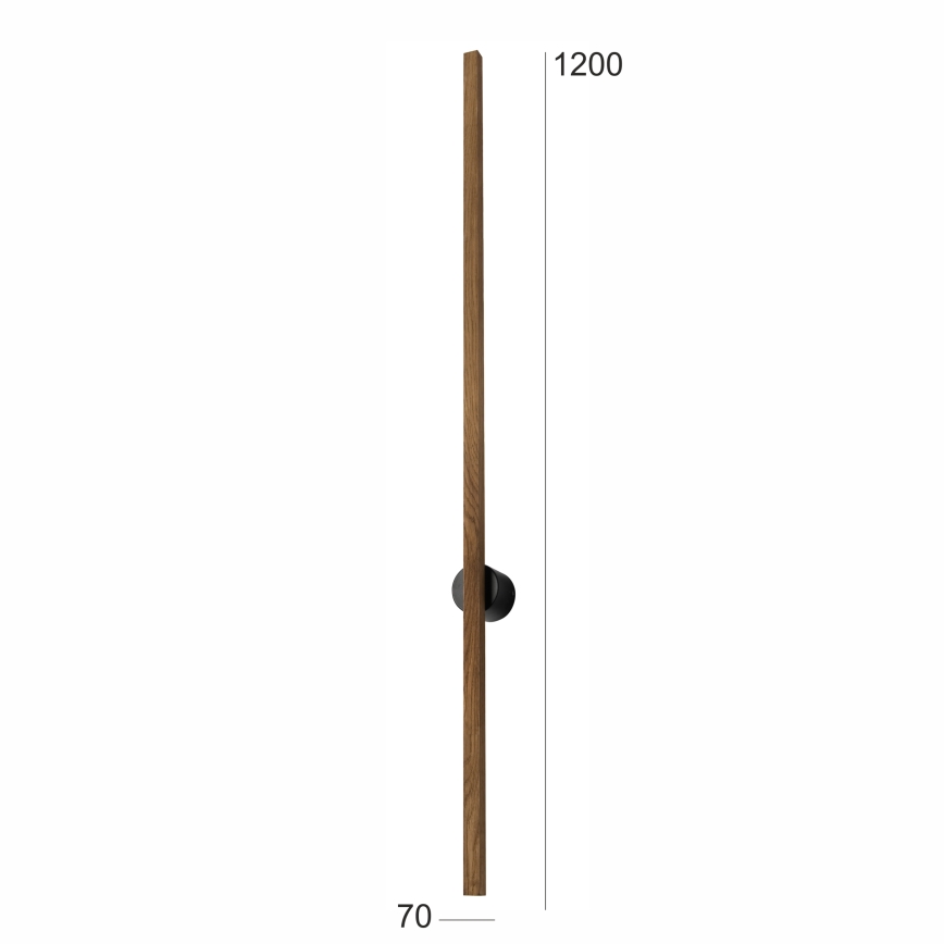 Brilagi - Lampada da parete LED WOODY LINE LED/12W/230V 120 cm rovere noce